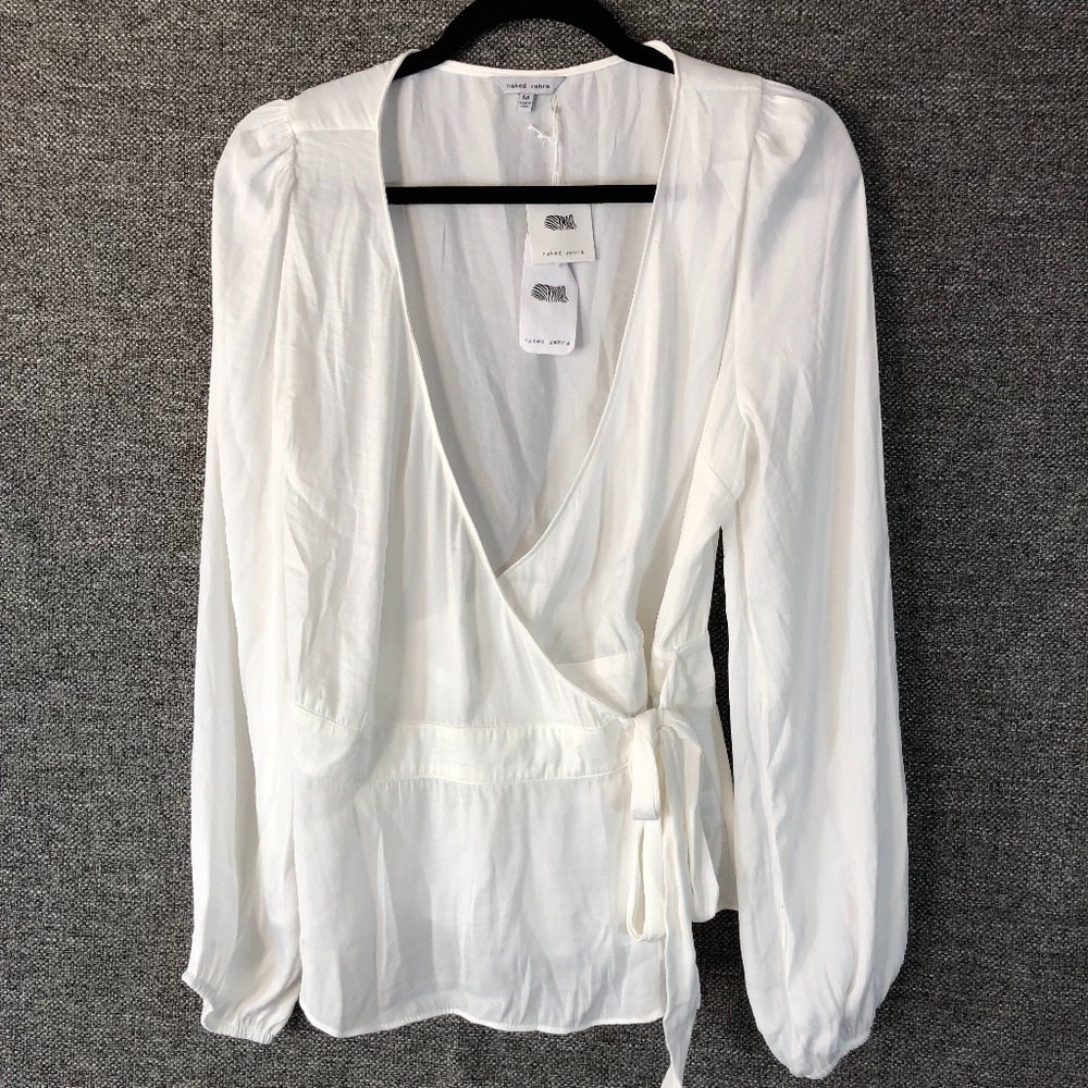 Naked Zebra Women's blouse white size M